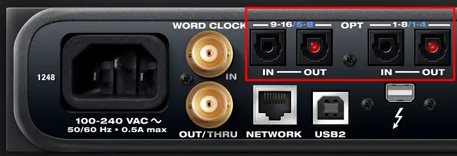 adat optical connection
